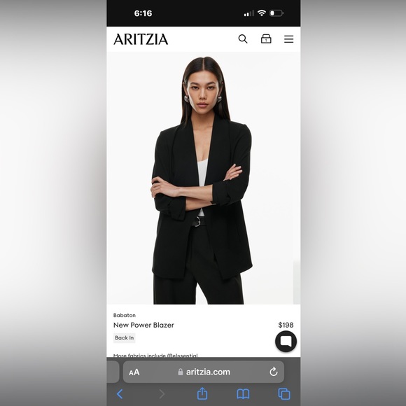 Babaton New Power Blazer Size 16 - Picture 4 of 4